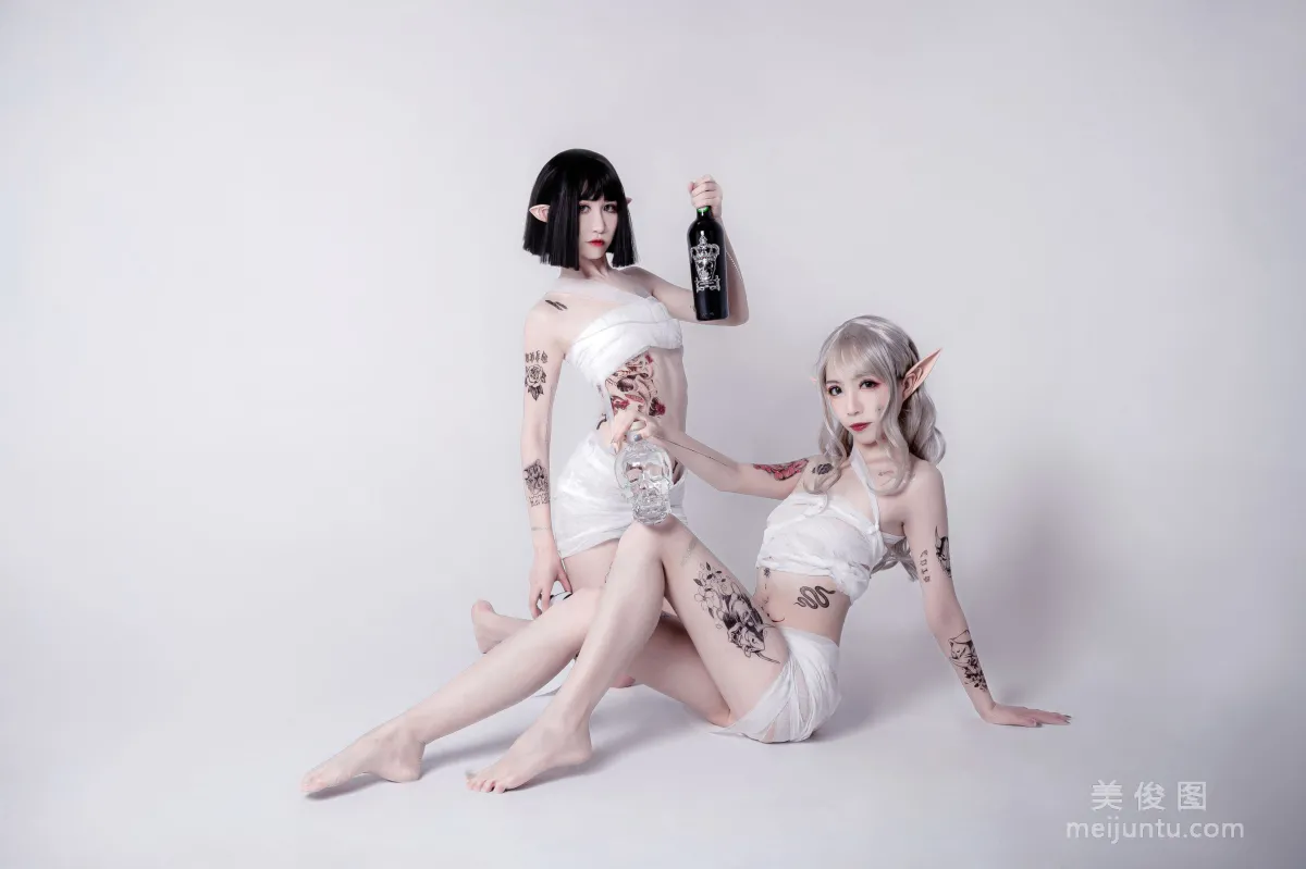 [COS Bonus] Anime Blogger Ruanyi Fairy, Straps and Samurai Photo Set photo 3