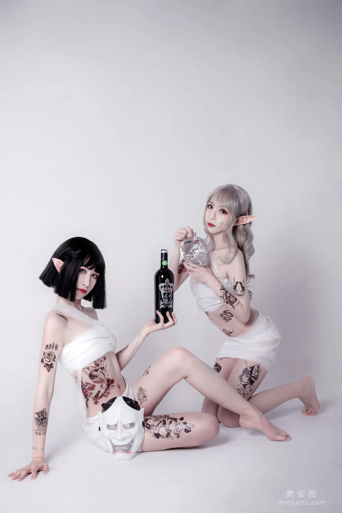 [COS Bonus] Anime Blogger Ruanyi Fairy, Straps and Samurai Photo Set photo 2