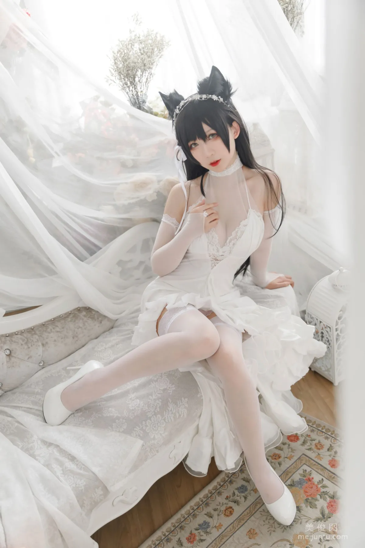 [COS] Anime Blogger Yingluojiang w, Atago Bride Photo Set photo 5