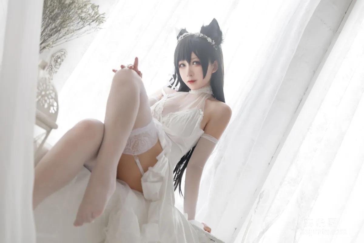 [COS] Anime Blogger Yingluojiang w, Atago Bride Photo Set photo 8