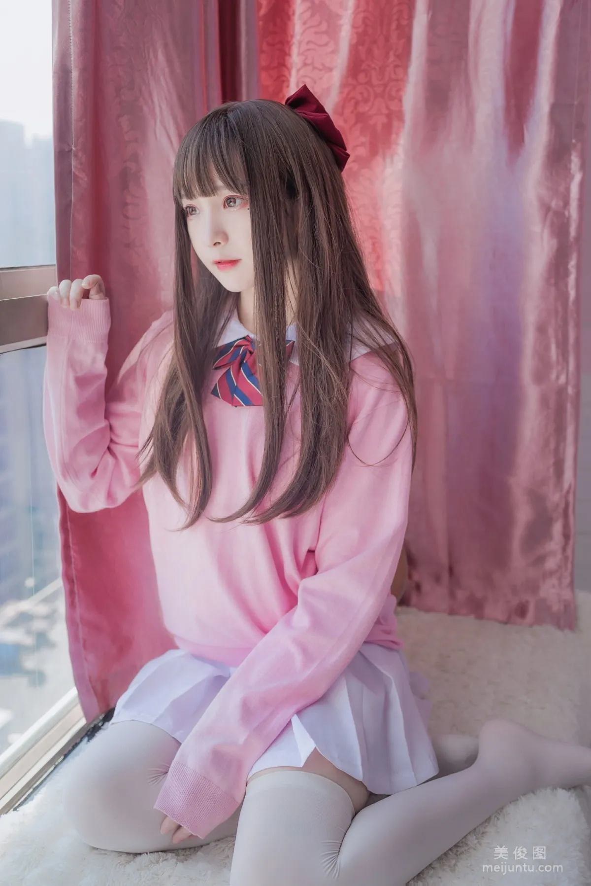 2D Beauty Guchuan kagura Pink JK Photo Set photo 12