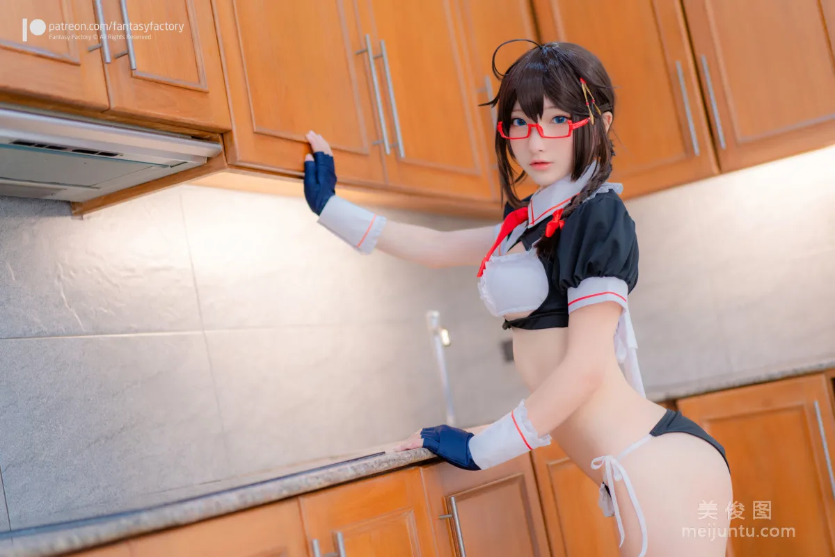[Fantasy Factory] Xiao Ding 2020.04, Maid, Lingerie, Bunny Ears Photo Set photo 19