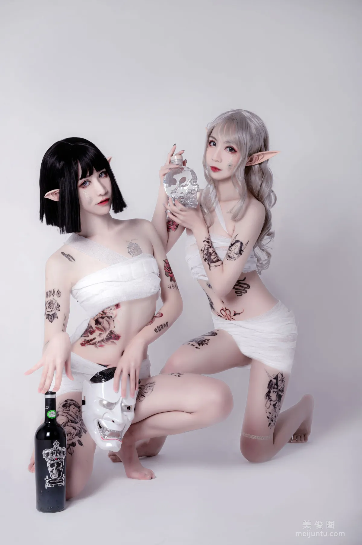 [COS福利] 动漫博主阮邑_Fairy 《绑带和武士》 写真集1