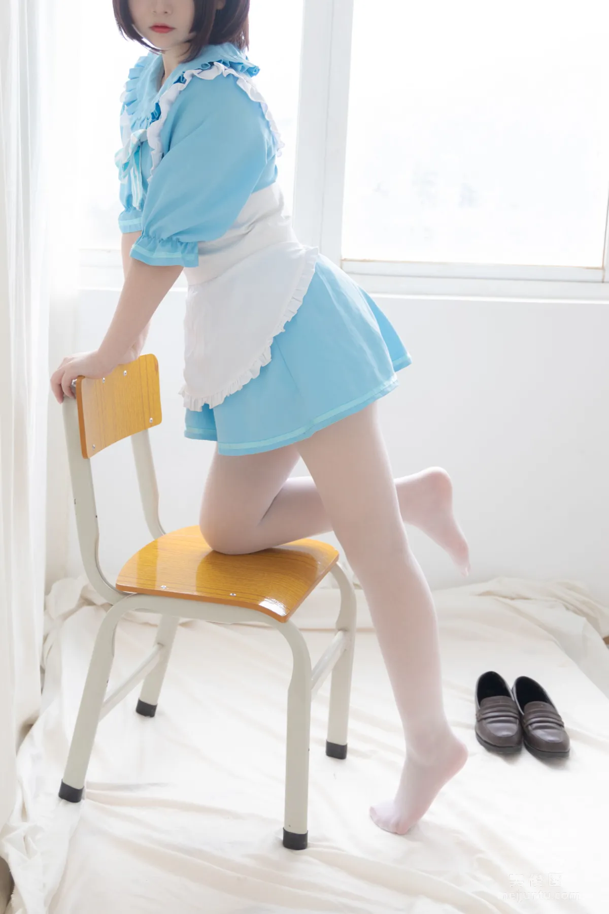 [COS] 2D Beauty Guchuan kagura Blue Cat Maid Photo Set photo 19