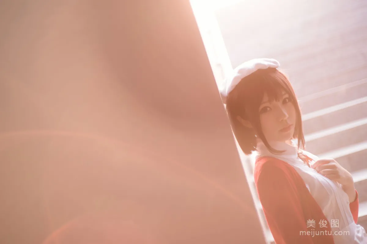 [COS Welfare] Cute Girl Baiyi Zijiao Zhu, Kato Megumi Photo Set photo 12