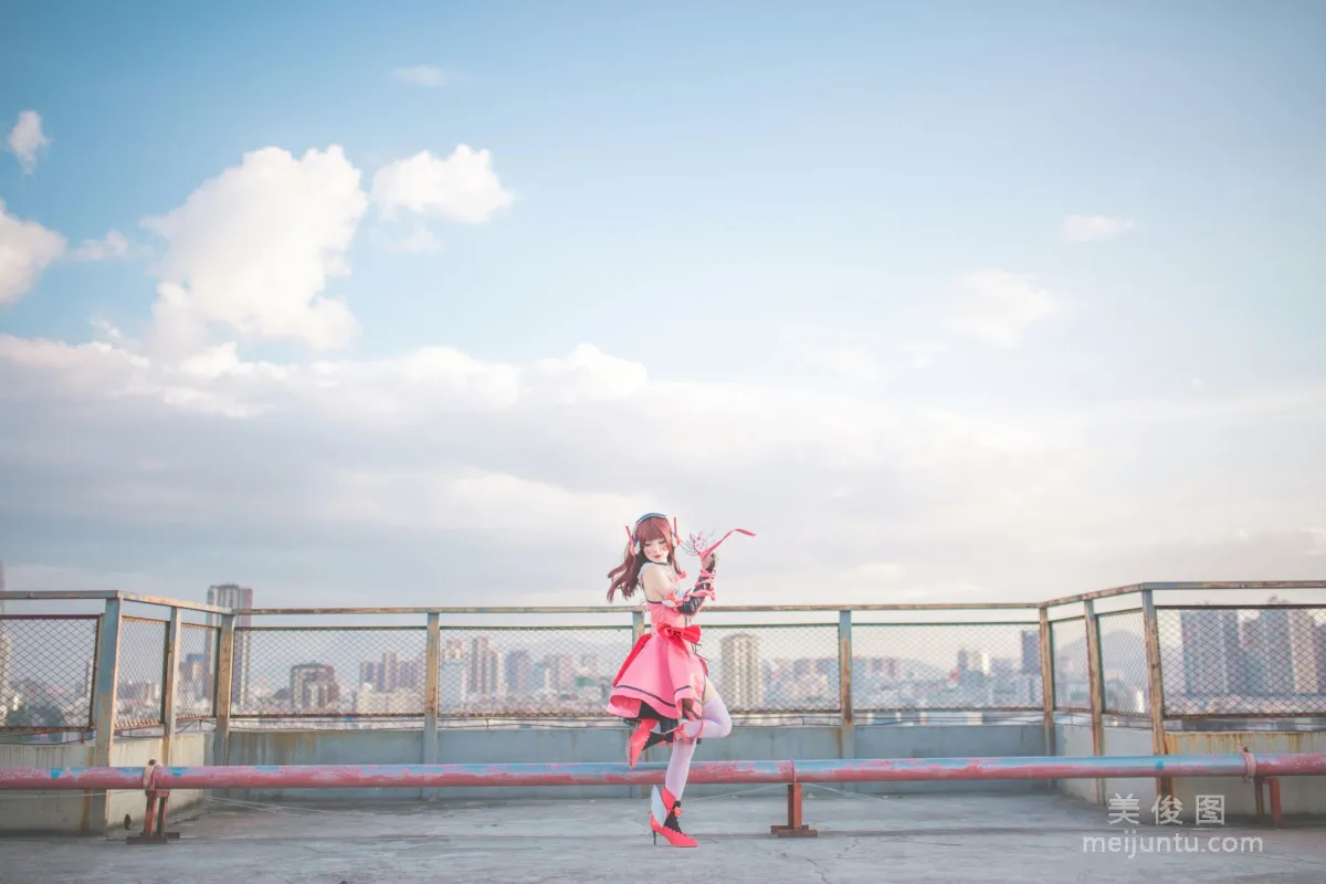 [COS Bonus] Anime Blogger Bei Zhibei, Overwatch Magical Girl D.VA Photo Set photo 8