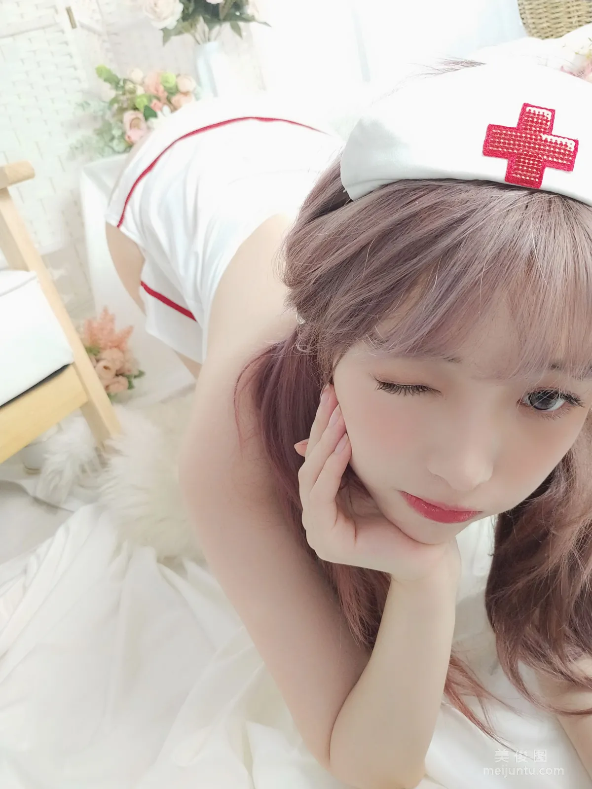 Anime Blogger Wenmei Bujiang Daoli Nurse Photo Set photo 35
