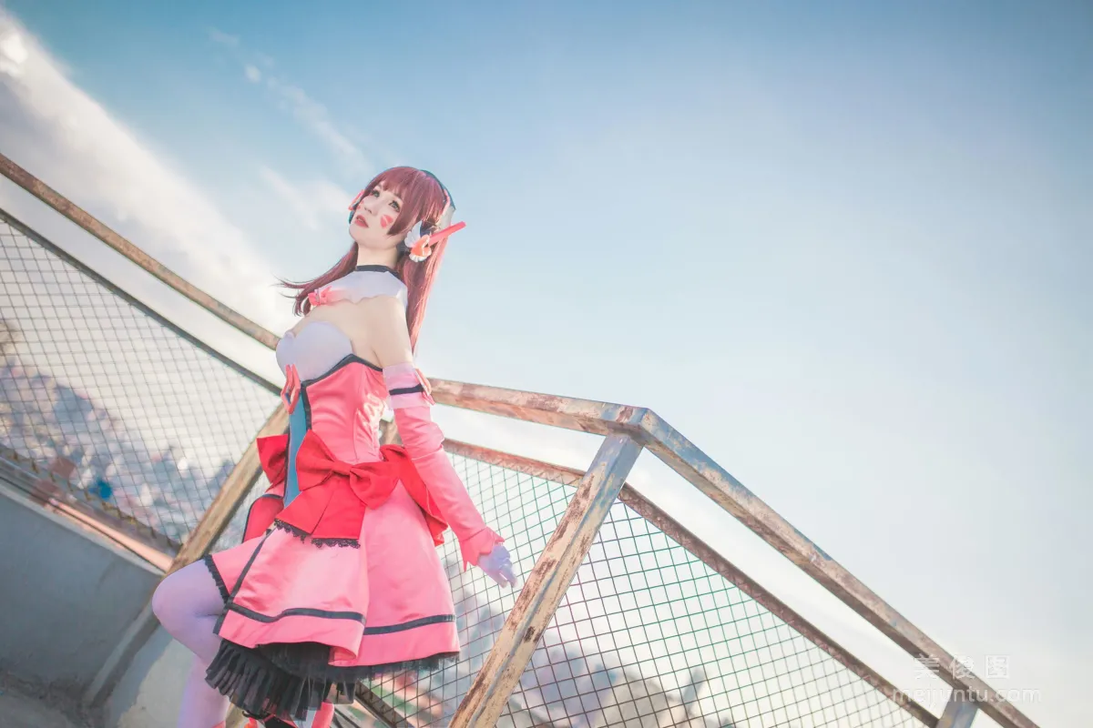 [COS Bonus] Anime Blogger Bei Zhibei, Overwatch Magical Girl D.VA Photo Set photo 6