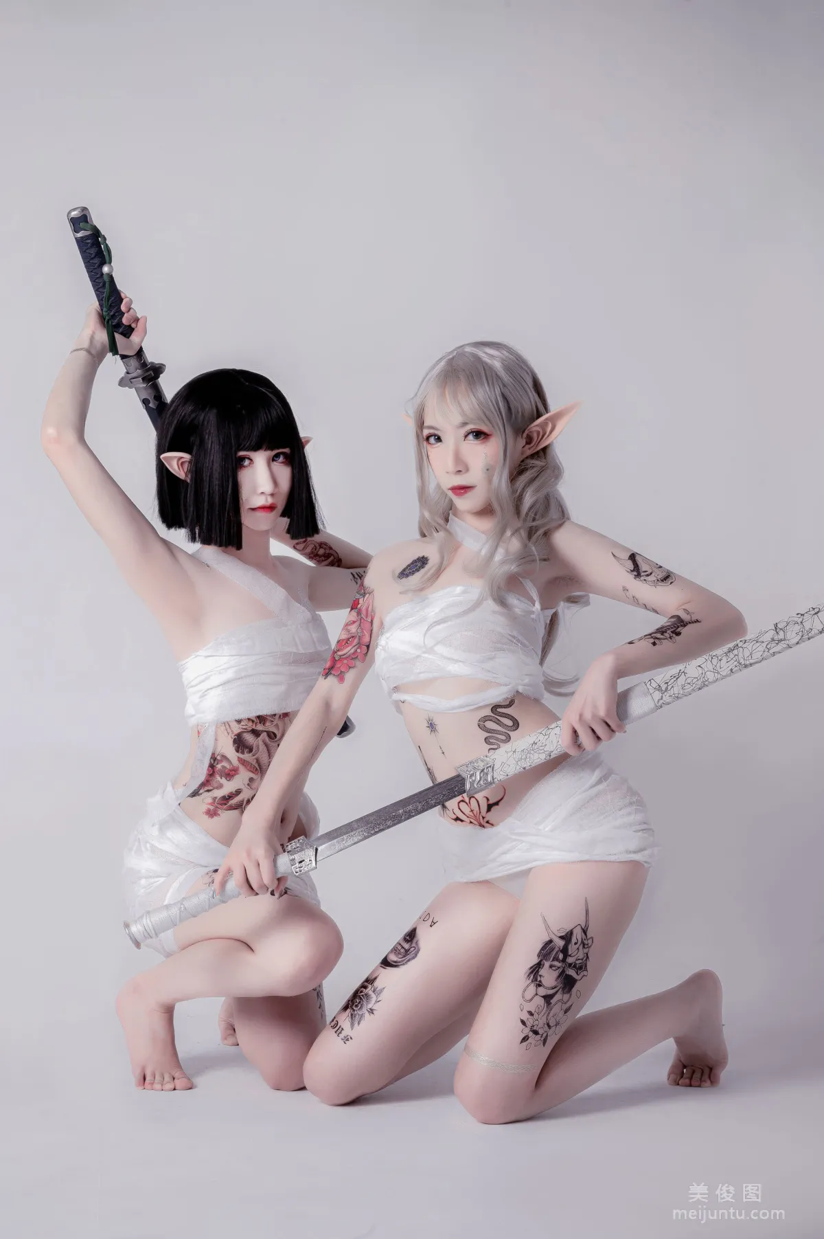 [COS Bonus] Anime Blogger Ruanyi Fairy, Straps and Samurai Photo Set photo 22