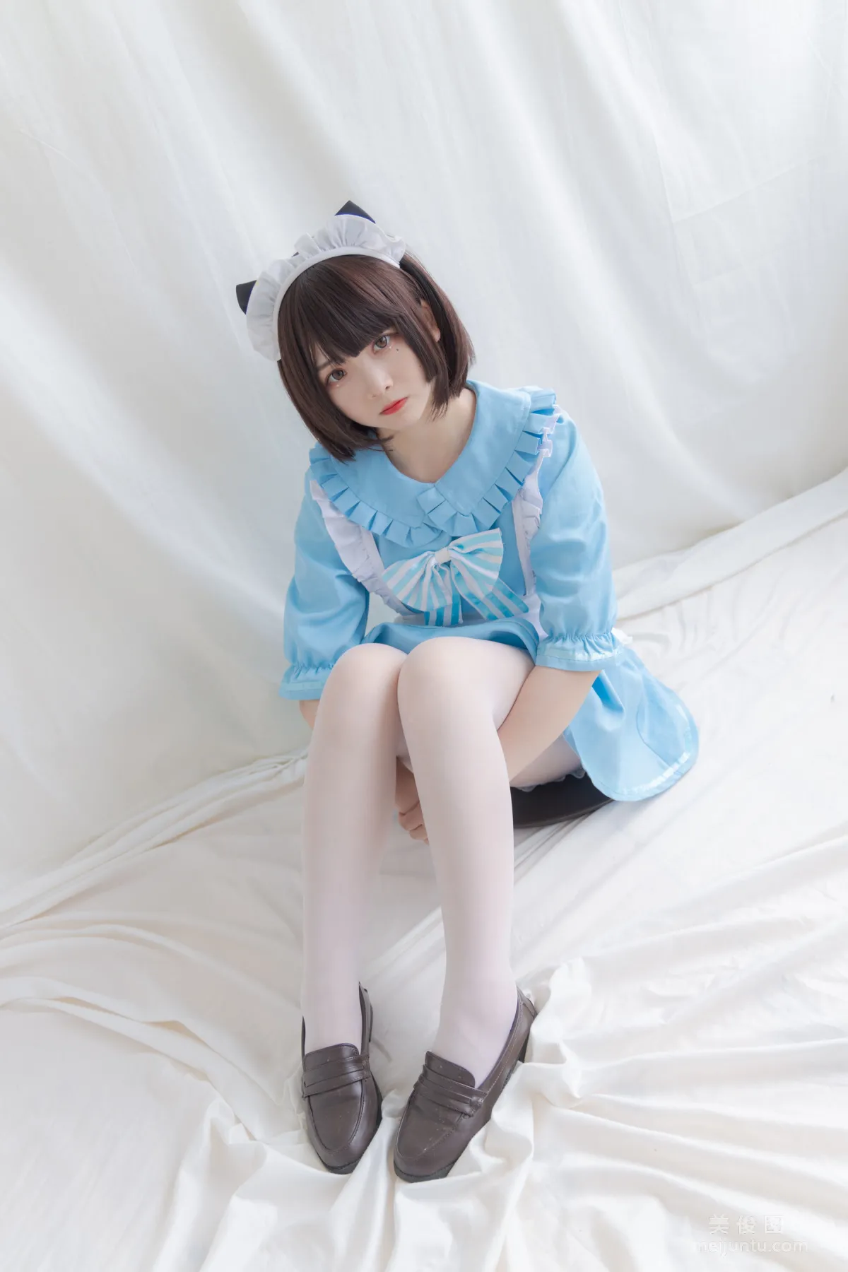 [COS] 2D Beauty Guchuan kagura Blue Cat Maid Photo Set photo 5