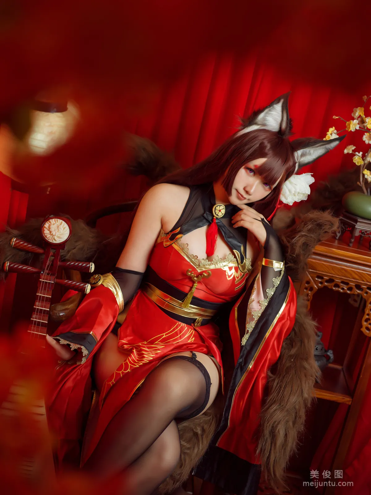 [Cosplay] Mahua Mahua Jiang, Amagi Cheongsam Photo Set photo 17
