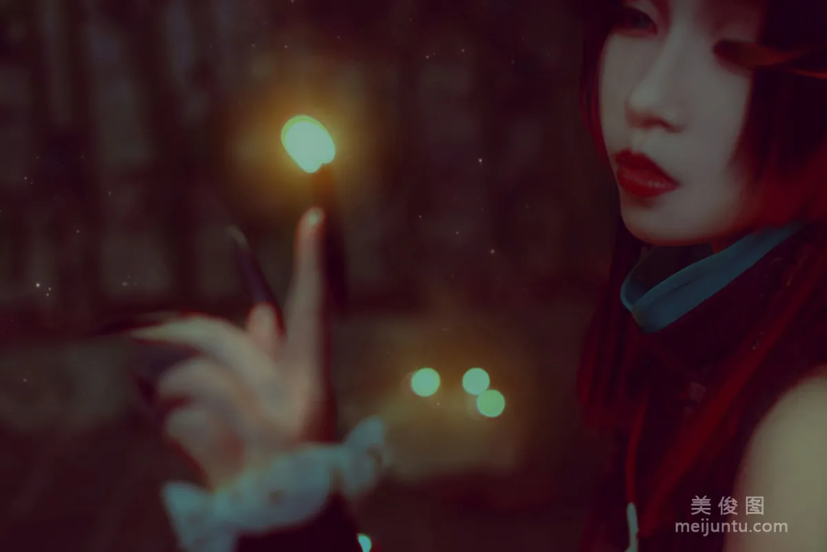 [COS] Cute Girl Baiyi Zijiao Zhu Onmyoji Vampire Princess Photo Set photo 3
