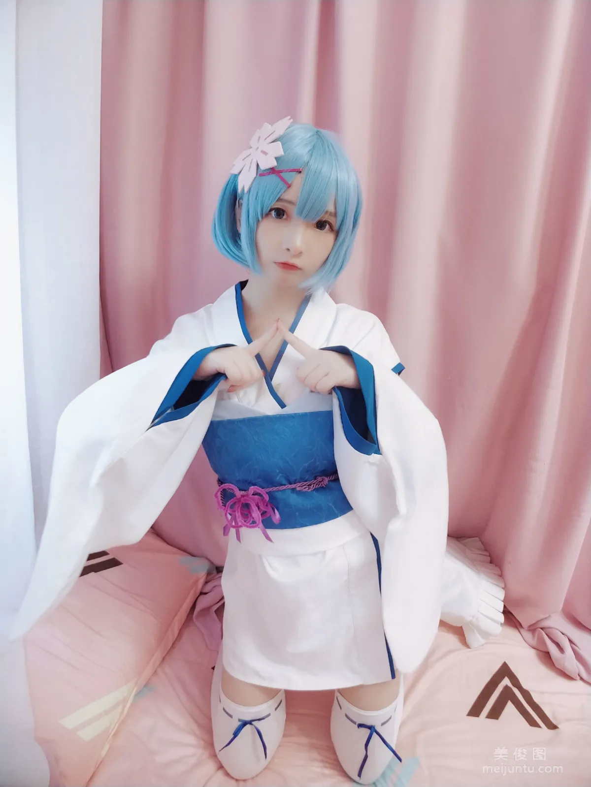[COS福利] 二次元美女古川kagura 《蕾姆幼年》 寫真集 17