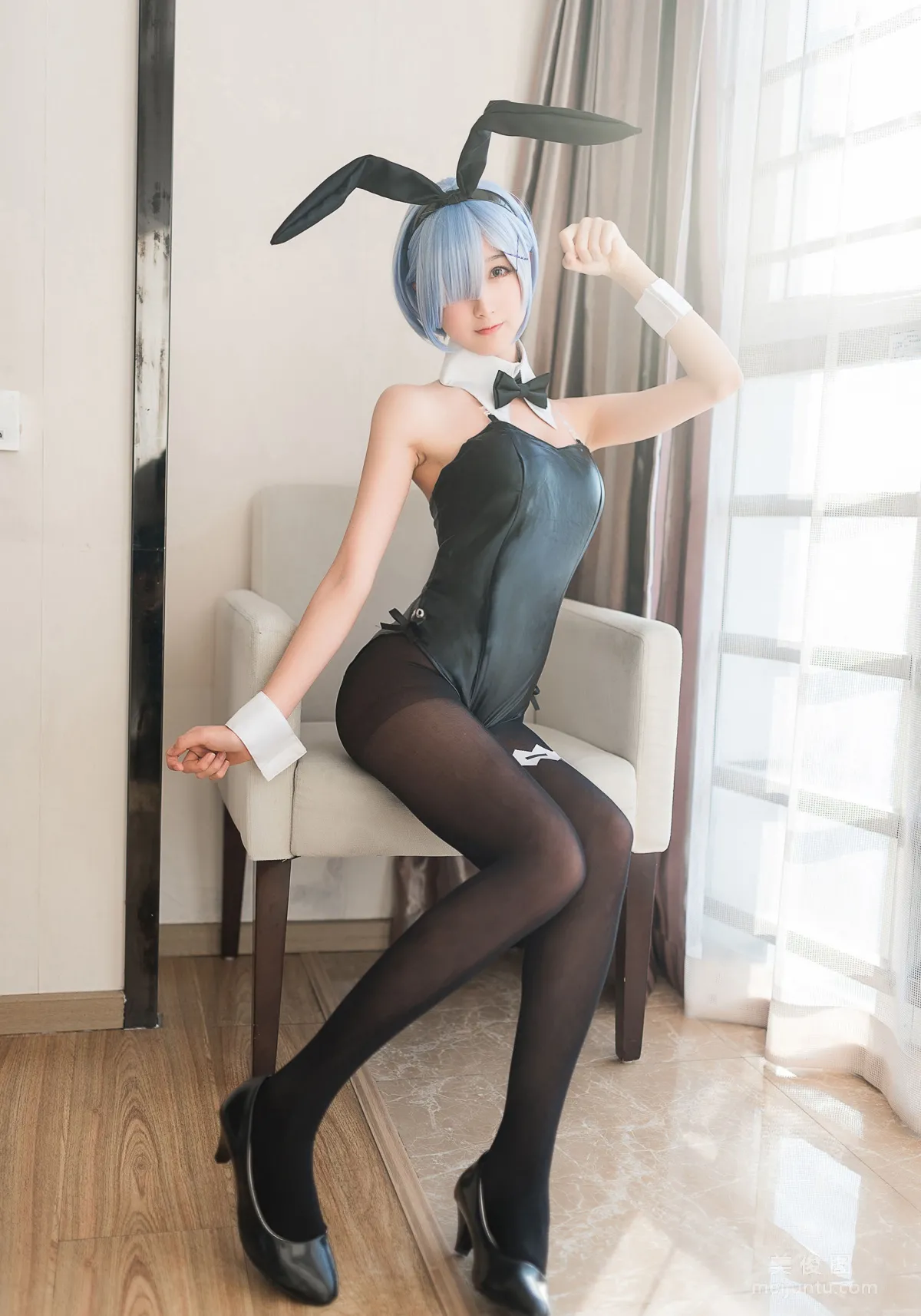 Cute Girl Mu Mianmian OwO, Rem Bunny Girl Photo Set photo 50