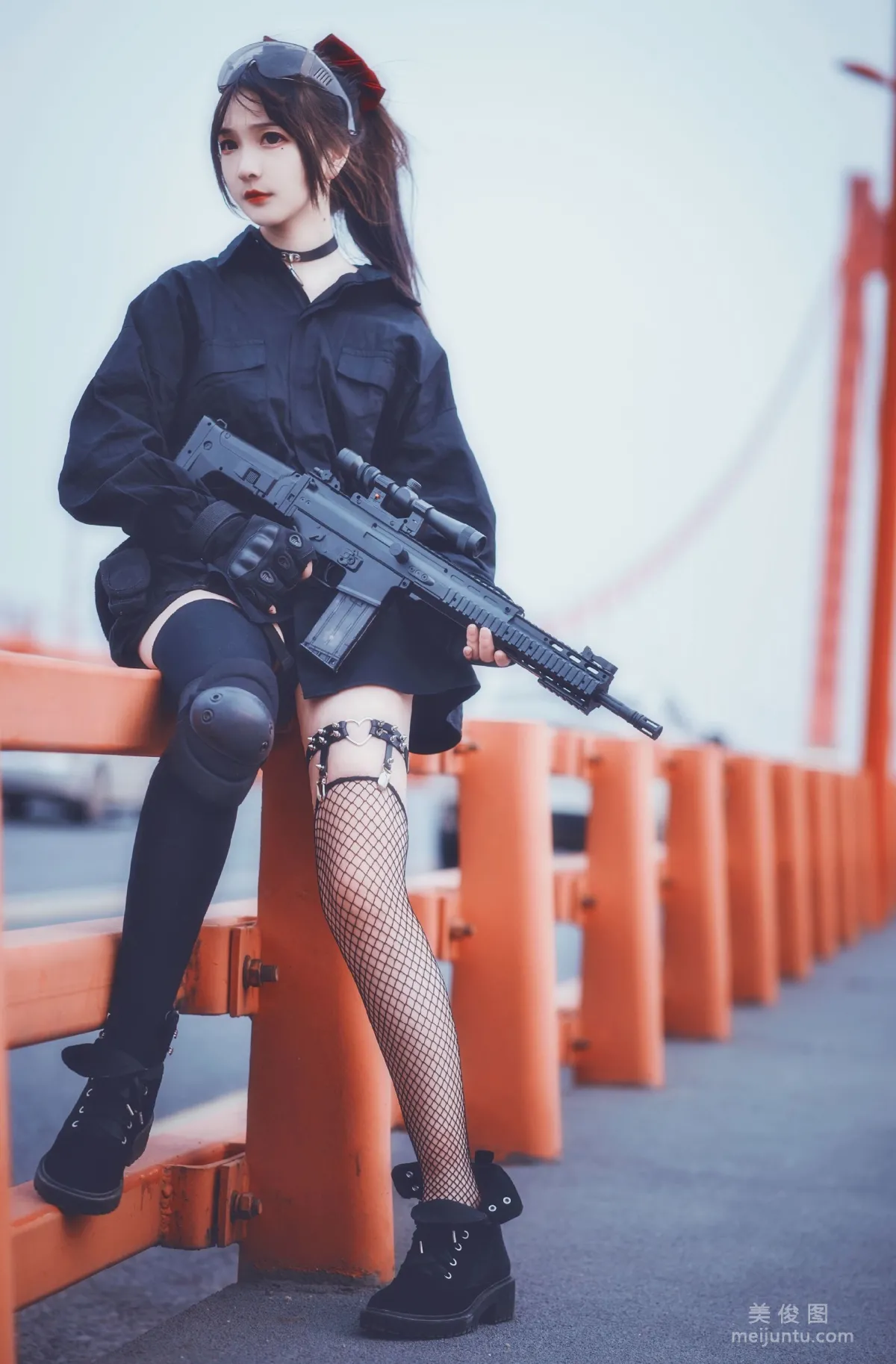 [COS] 2D Beauty Guchuan kagura, Armed JK, Photo Set photo 19