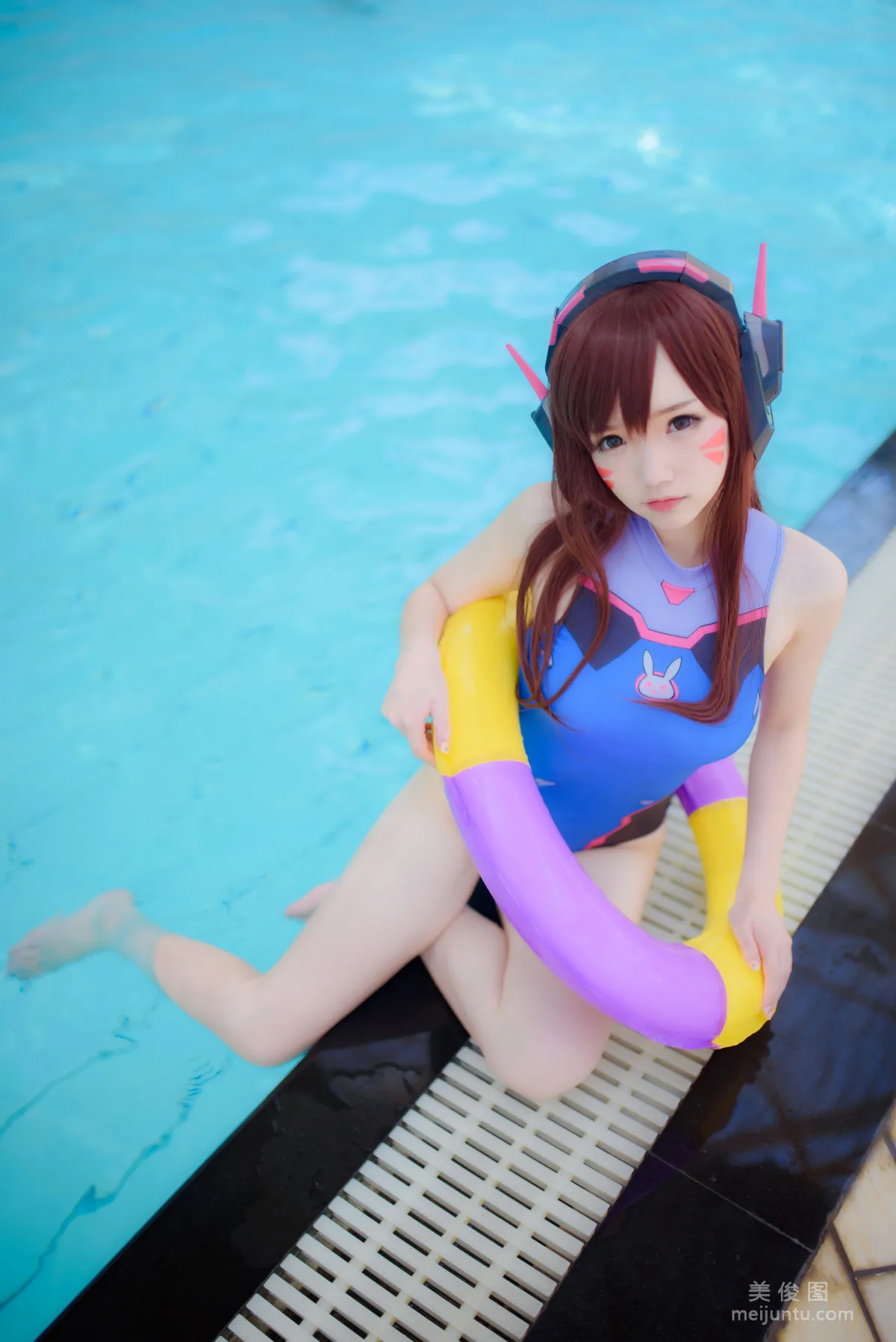 [COS] Anime Blogger Xueqing Astra D.Va Swimsuit Photo Set photo 12