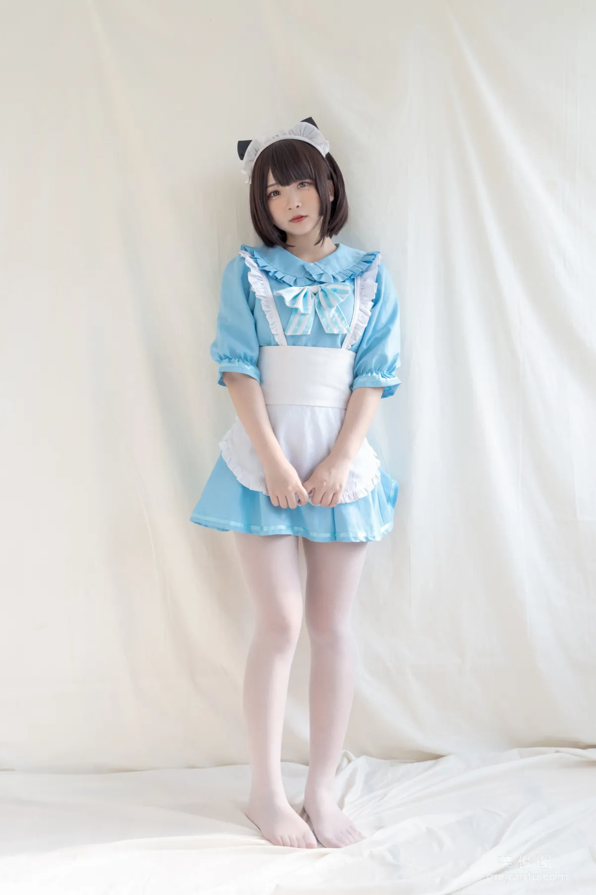 [COS] 2D Beauty Guchuan kagura Blue Cat Maid Photo Set photo 41