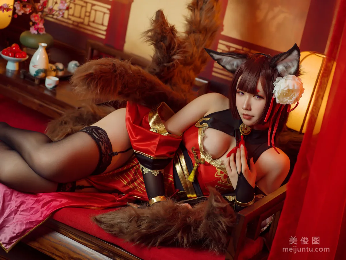 [Cosplay] Mahua Mahua Jiang, Amagi Cheongsam Photo Set photo 11
