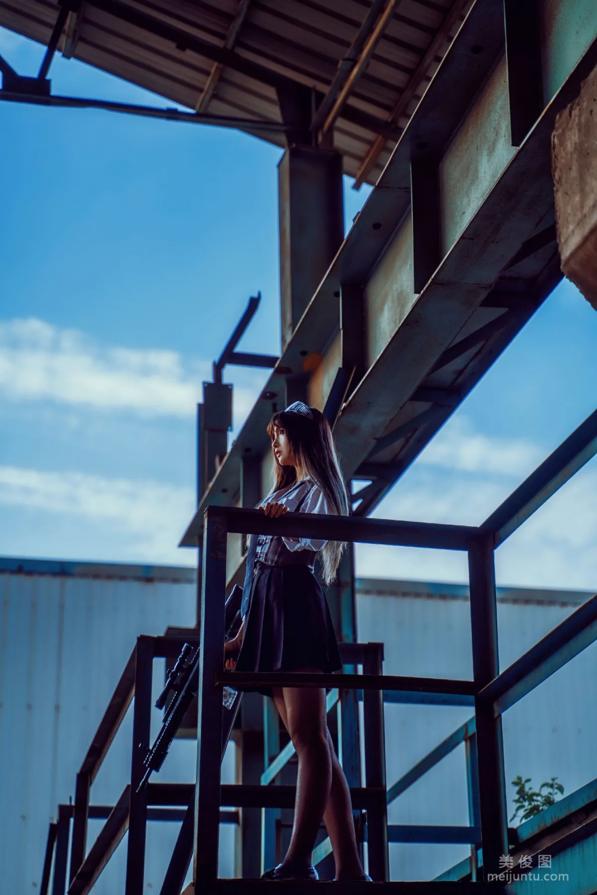 [COS] 2D Beauty Guchuan kagura, Armed JK, Photo Set photo 3