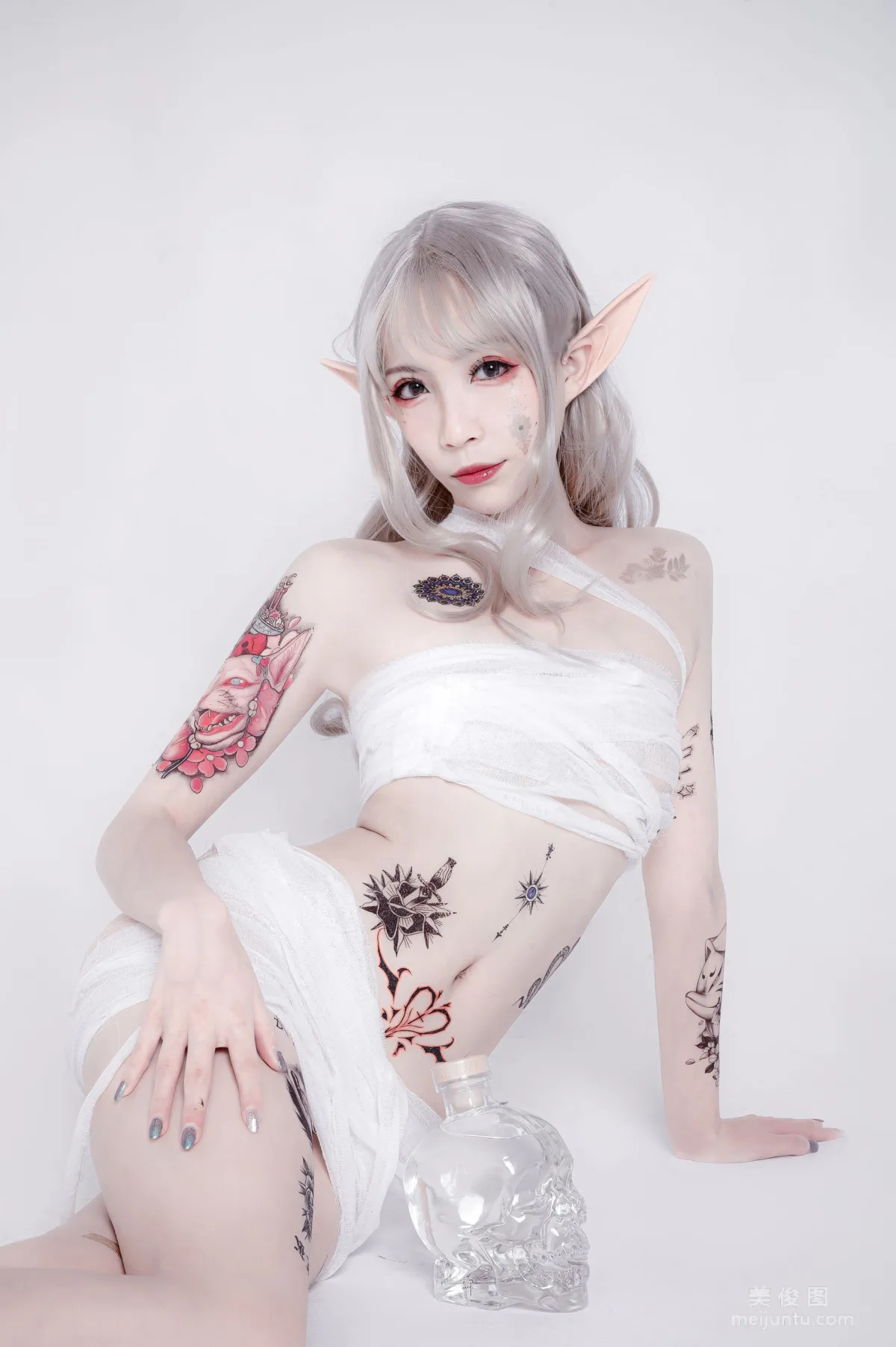 [COS Bonus] Anime Blogger Ruanyi Fairy, Straps and Samurai Photo Set photo 19