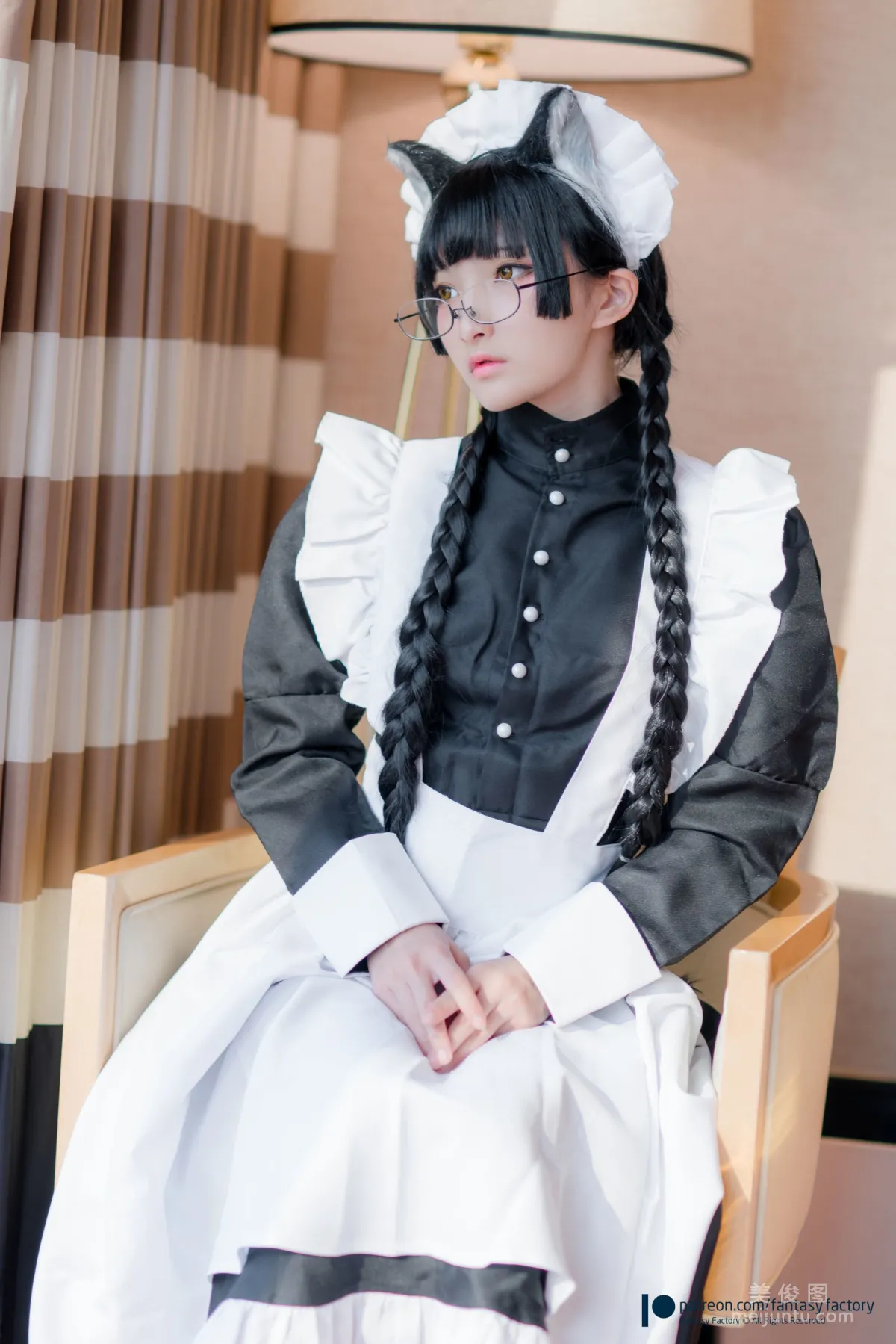 [Fantasy Factory] Xiao Ding Maid Meow Cat Girl Maid Photo Set photo 16