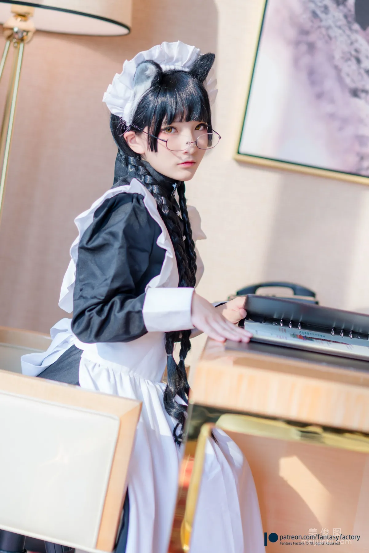 [Fantasy Factory] Xiao Ding Maid Meow Cat Girl Maid Photo Set photo 18