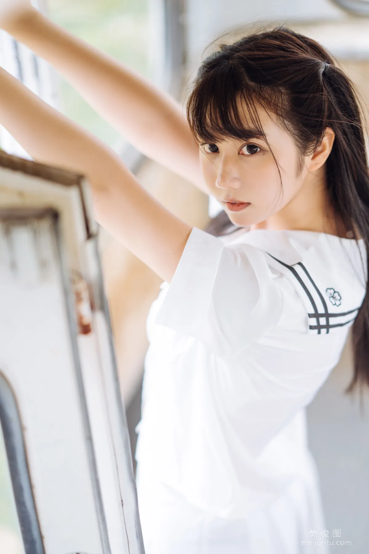 微博福利姬鏡醬 《靜夏之JK少女》 寫真集 15