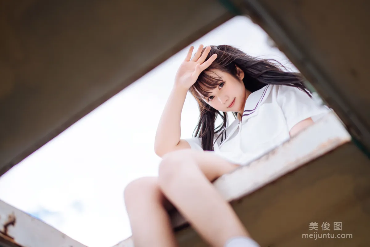微博福利姬鏡醬 《靜夏之JK少女》 寫真集 24