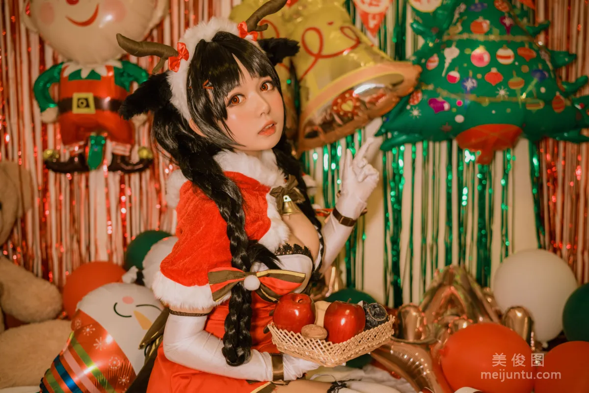 Big-Eyed Cute Girl Heimaomao OvO Big Tide Christmas Photo Set photo 13