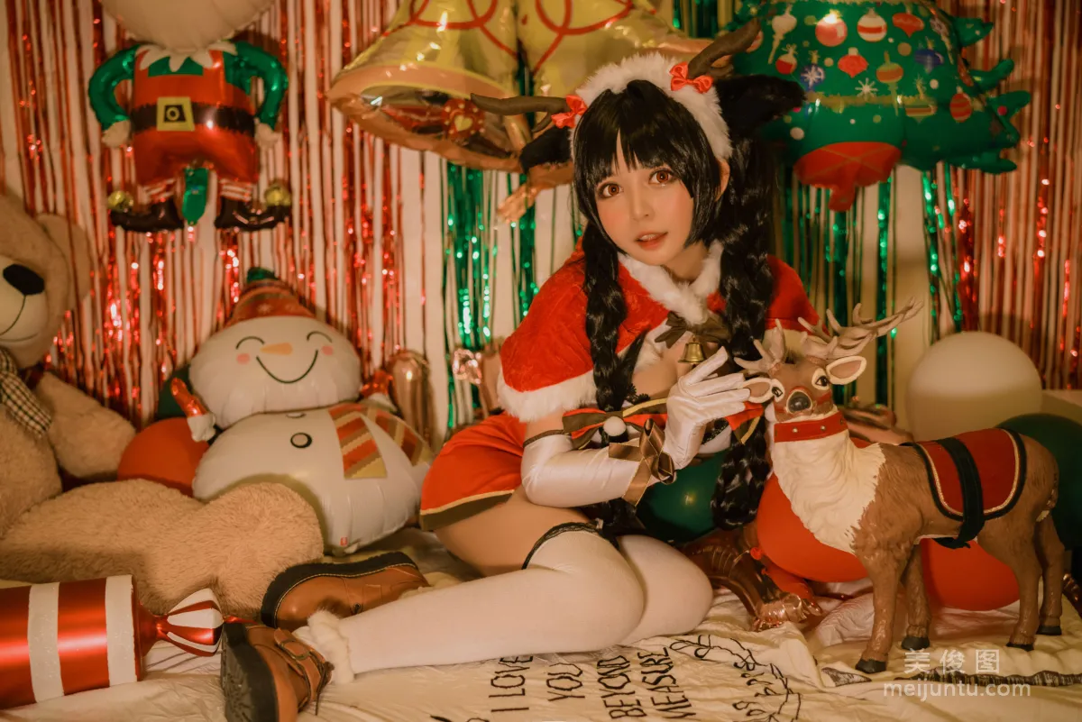 Big-Eyed Cute Girl Heimaomao OvO Big Tide Christmas Photo Set photo 14