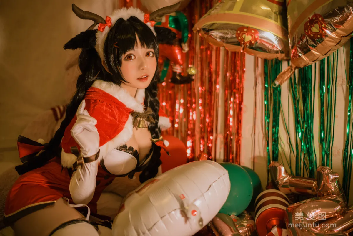 Big-Eyed Cute Girl Heimaomao OvO Big Tide Christmas Photo Set photo 9