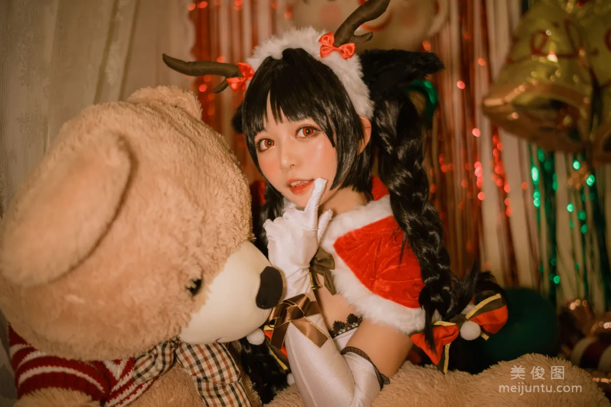 Big-Eyed Cute Girl Heimaomao OvO Big Tide Christmas Photo Set photo 6