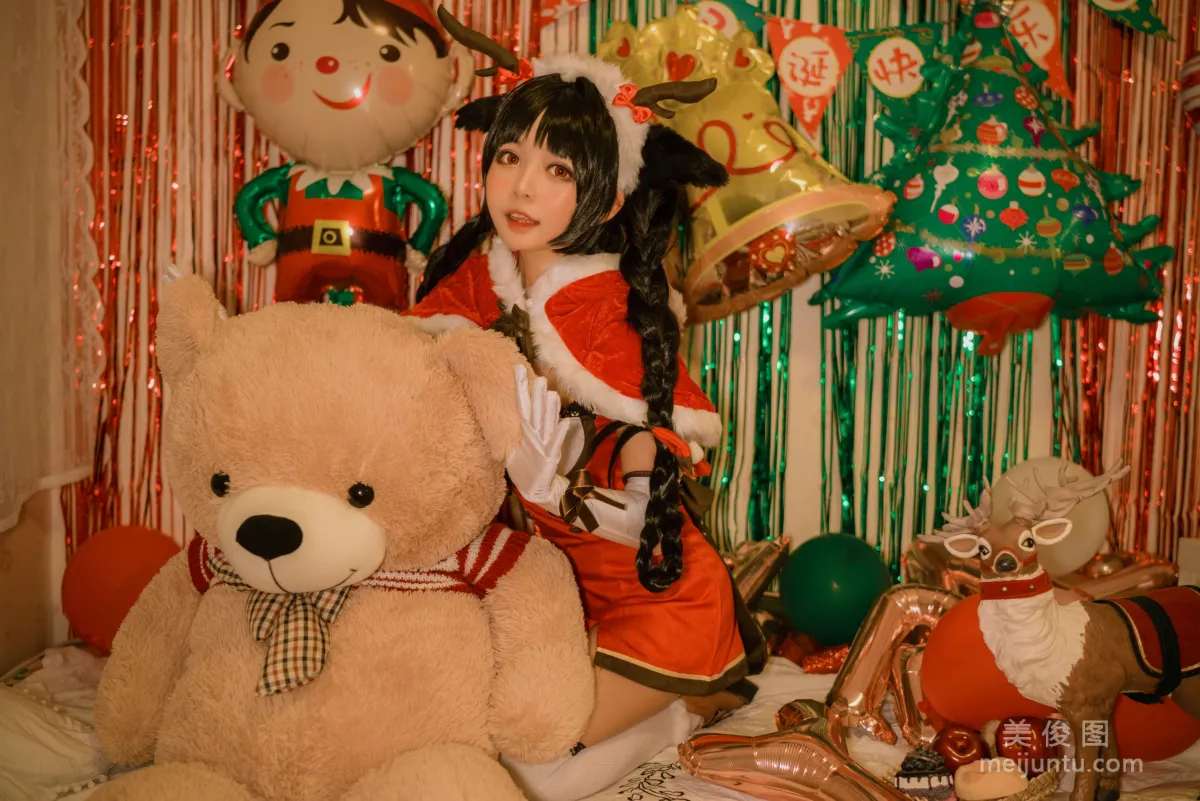 Big-Eyed Cute Girl Heimaomao OvO Big Tide Christmas Photo Set photo 15