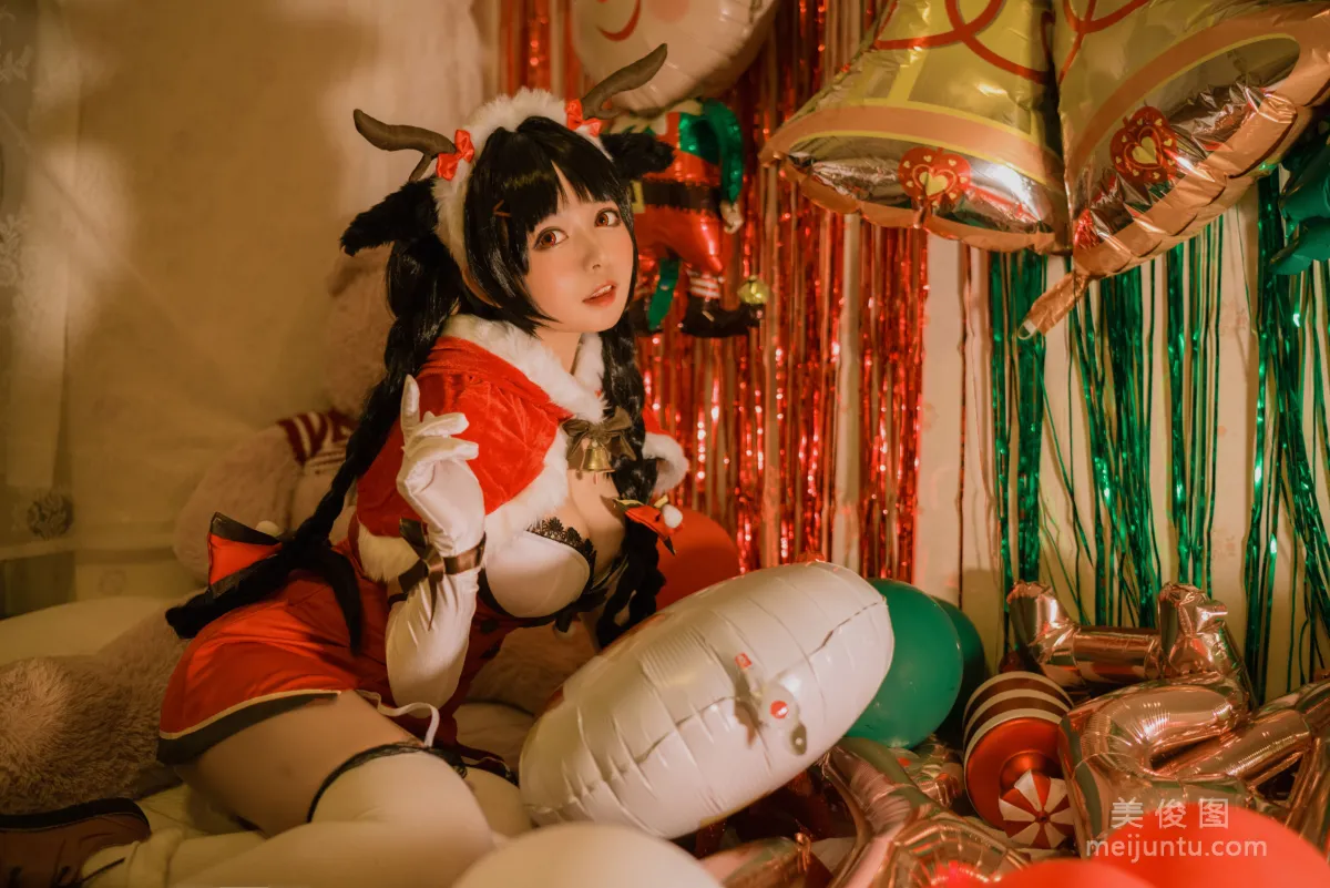 Big-Eyed Cute Girl Heimaomao OvO Big Tide Christmas Photo Set photo 10