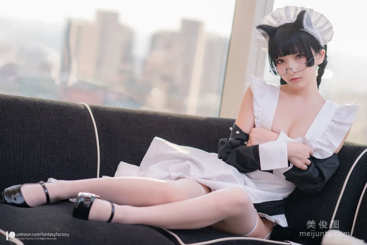 [Fantasy Factory] Xiao Ding Maid Meow Cat Girl Maid Photo Set photo 32