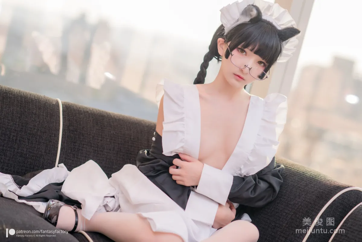 [Fantasy Factory] Xiao Ding Maid Meow Cat Girl Maid Photo Set photo 31