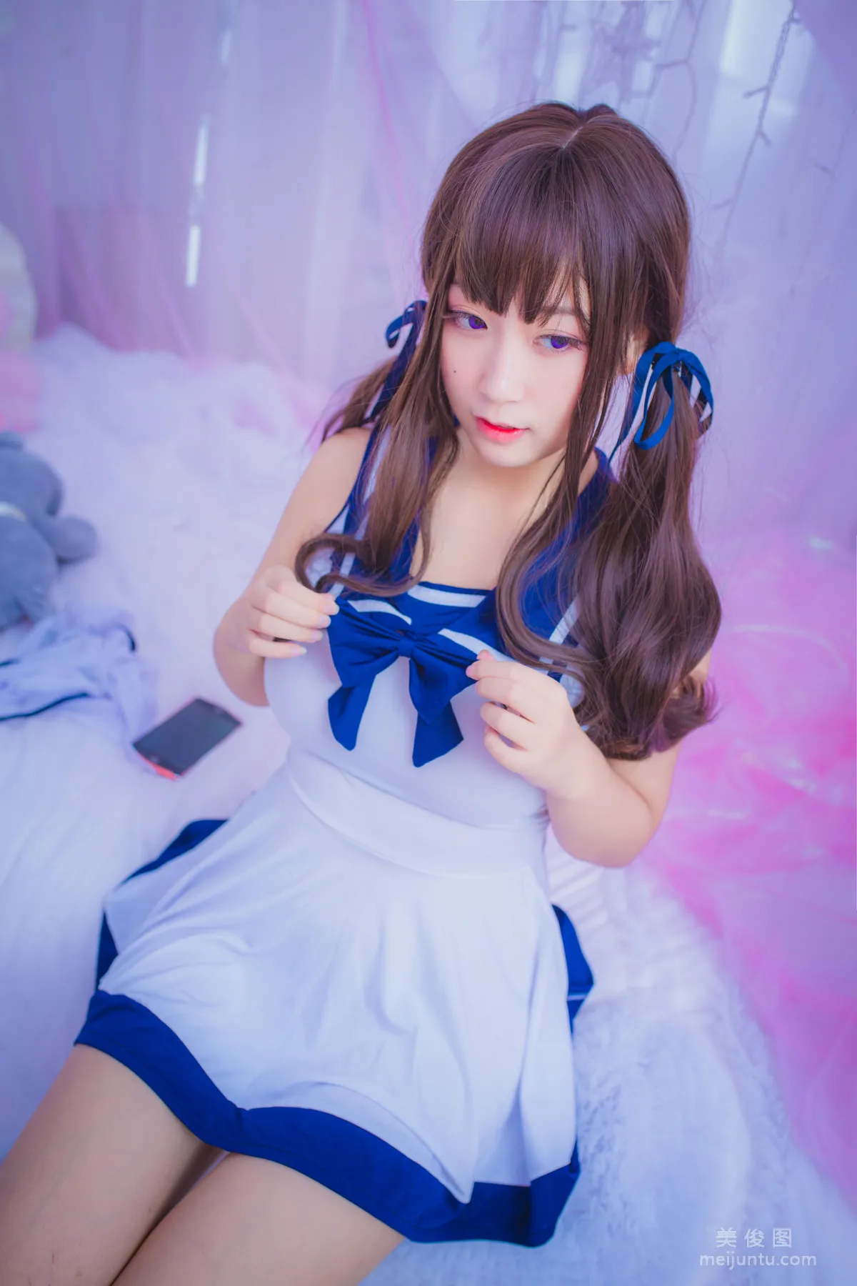 巨乳猫九酱Sakura 《连衣水手服》 写真集1