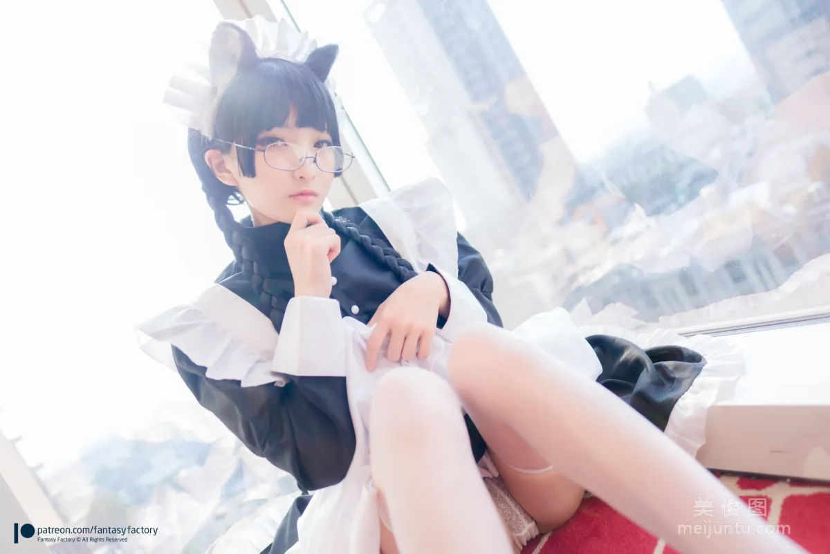 [Fantasy Factory] Xiao Ding Maid Meow Cat Girl Maid Photo Set photo 33