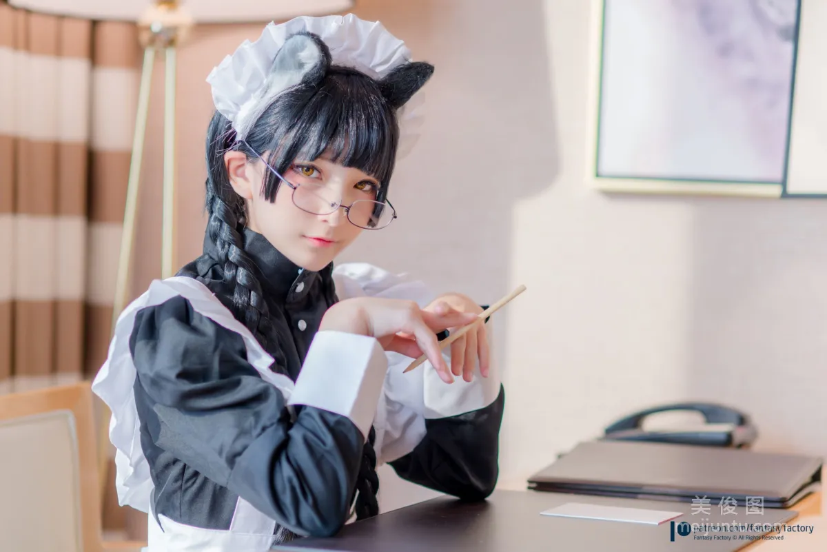 [Fantasy Factory] Xiao Ding Maid Meow Cat Girl Maid Photo Set photo 19
