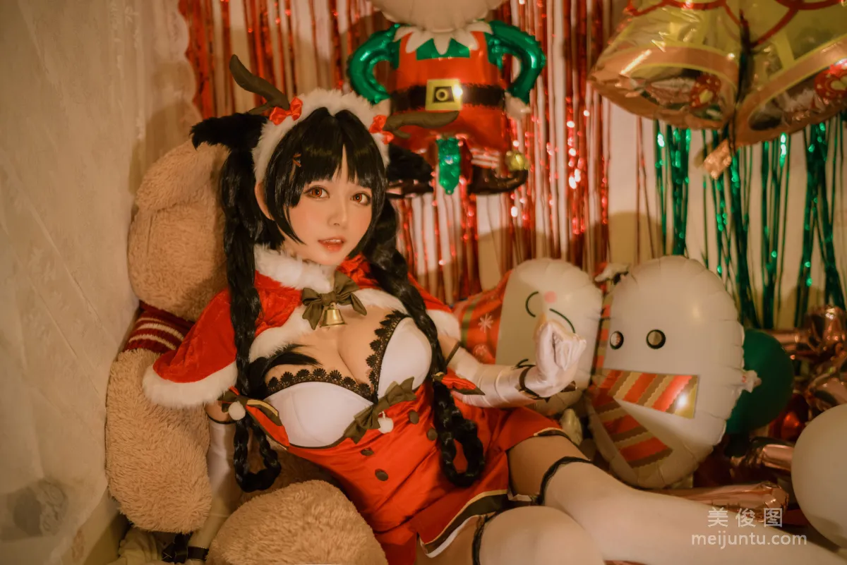 Big-Eyed Cute Girl Heimaomao OvO Big Tide Christmas Photo Set photo 7
