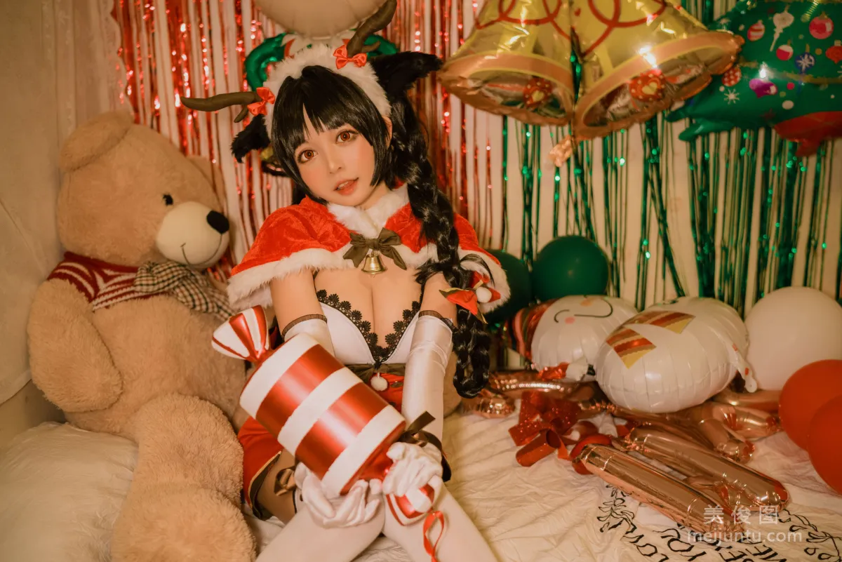 Big-Eyed Cute Girl Heimaomao OvO Big Tide Christmas Photo Set photo 11