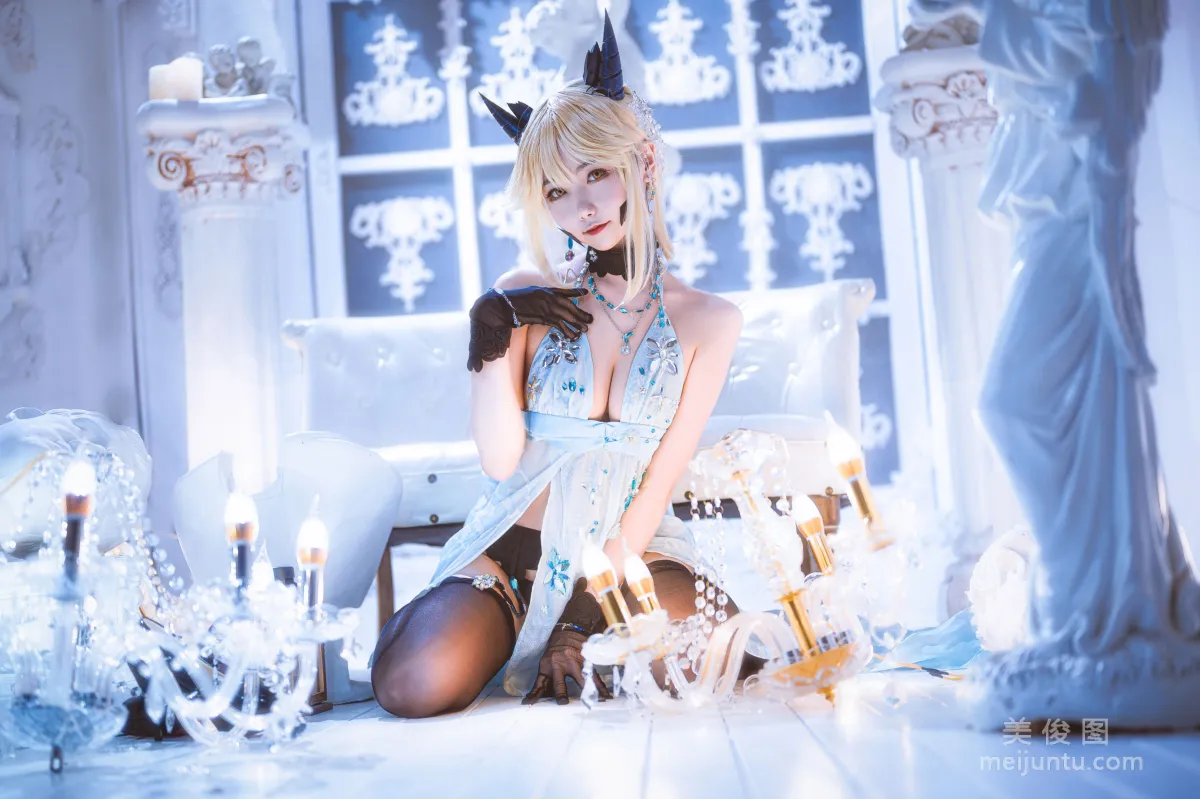 [COS Bonus] Weibo Girl Momoko Kuikui, Black Gun Fool Dress Photo Set photo 18