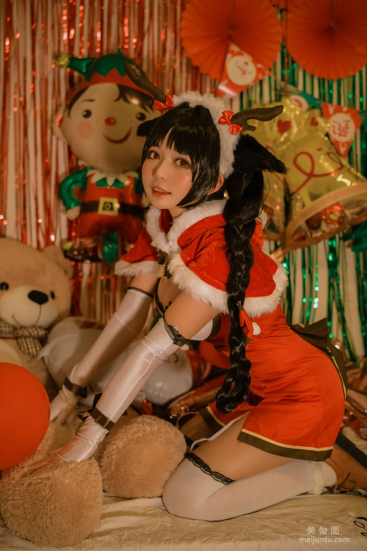 Big-Eyed Cute Girl Heimaomao OvO Big Tide Christmas Photo Set photo 5