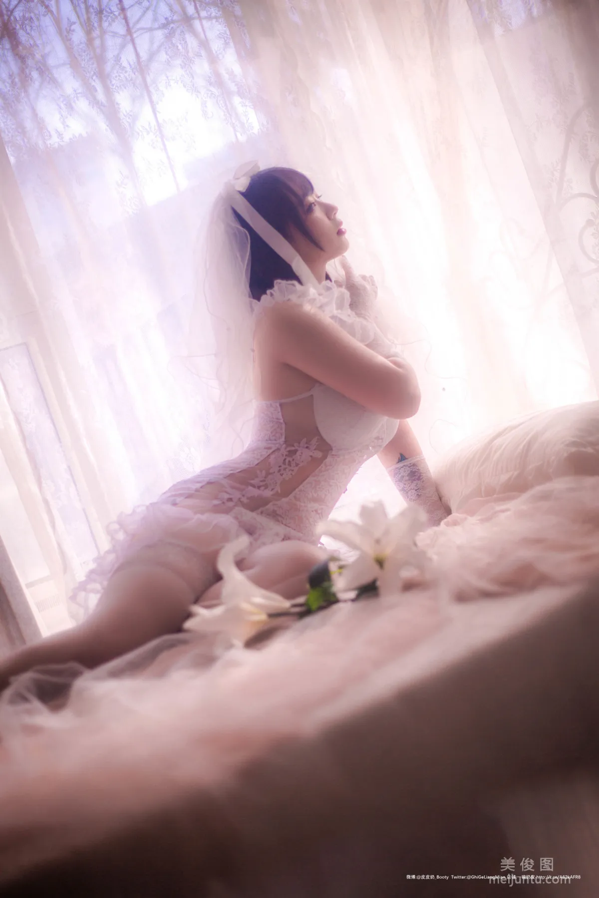 [Cosplay] Pipi Naike Keai Lela, Hazy Wedding Dress Photo Set photo 18