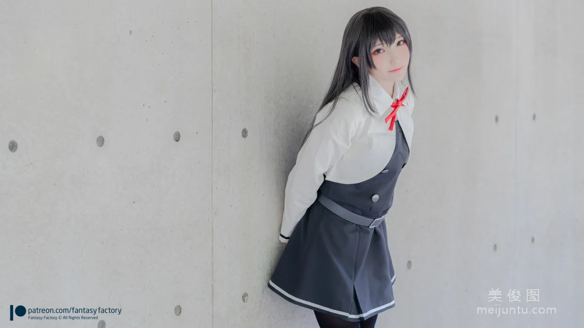 [Fantasy Factory] 小丁Cosplay 2020.01 《黑丝 和服 JK》 写真集11