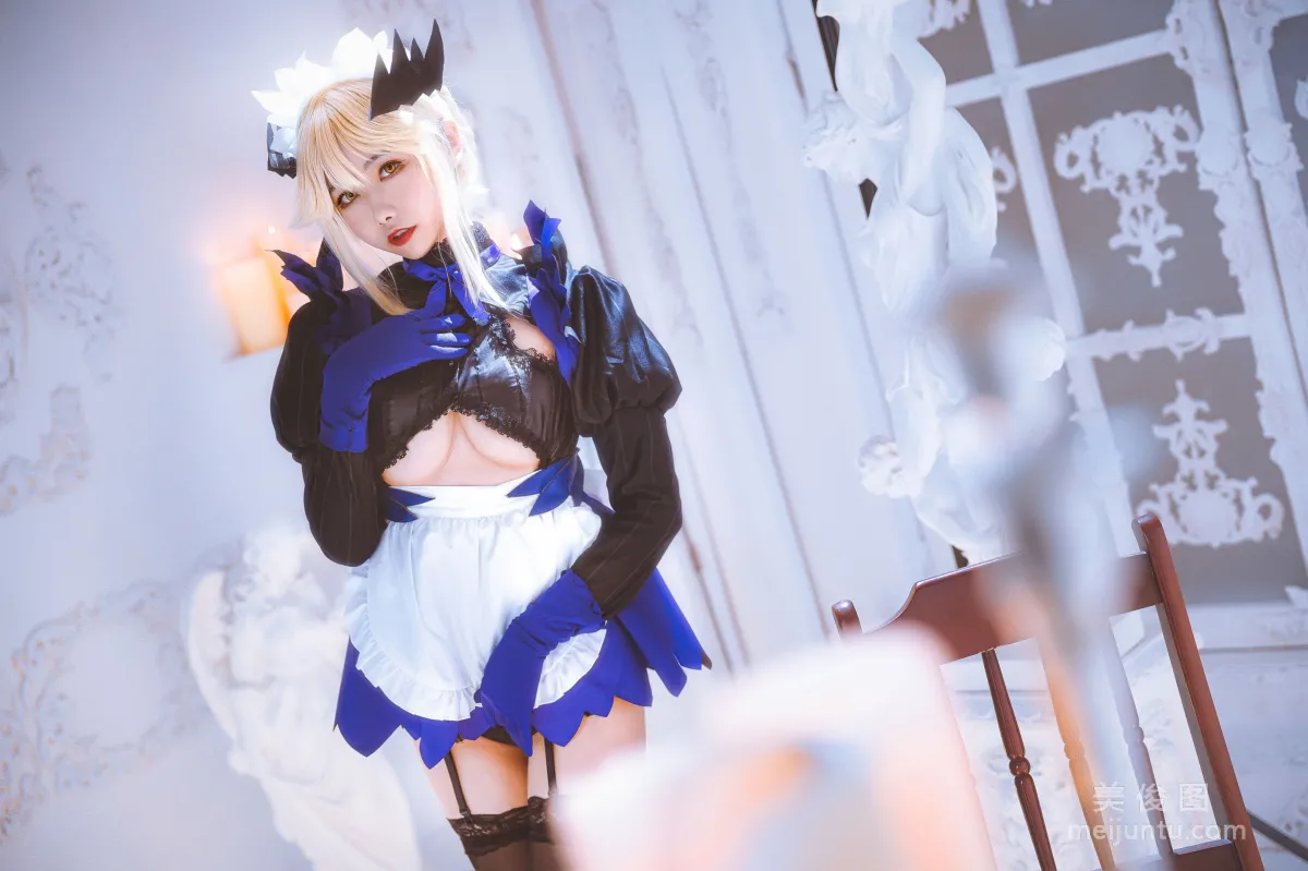 Weibo Girl Momoko Kuikui Black Gun Dull Maid Photo Set photo 12