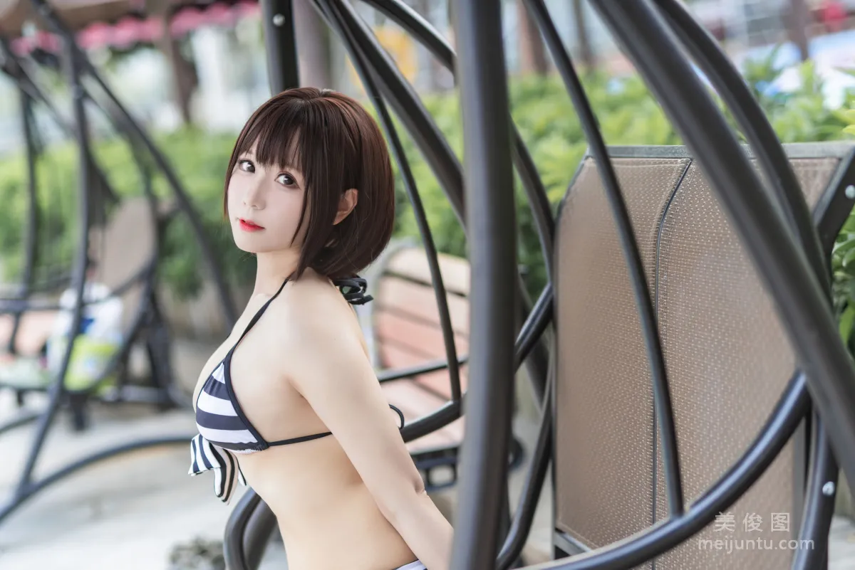 [COS] Cute Girl Nyako Miaozi, Megumi Kato Swimsuit, Photo Set photo 4