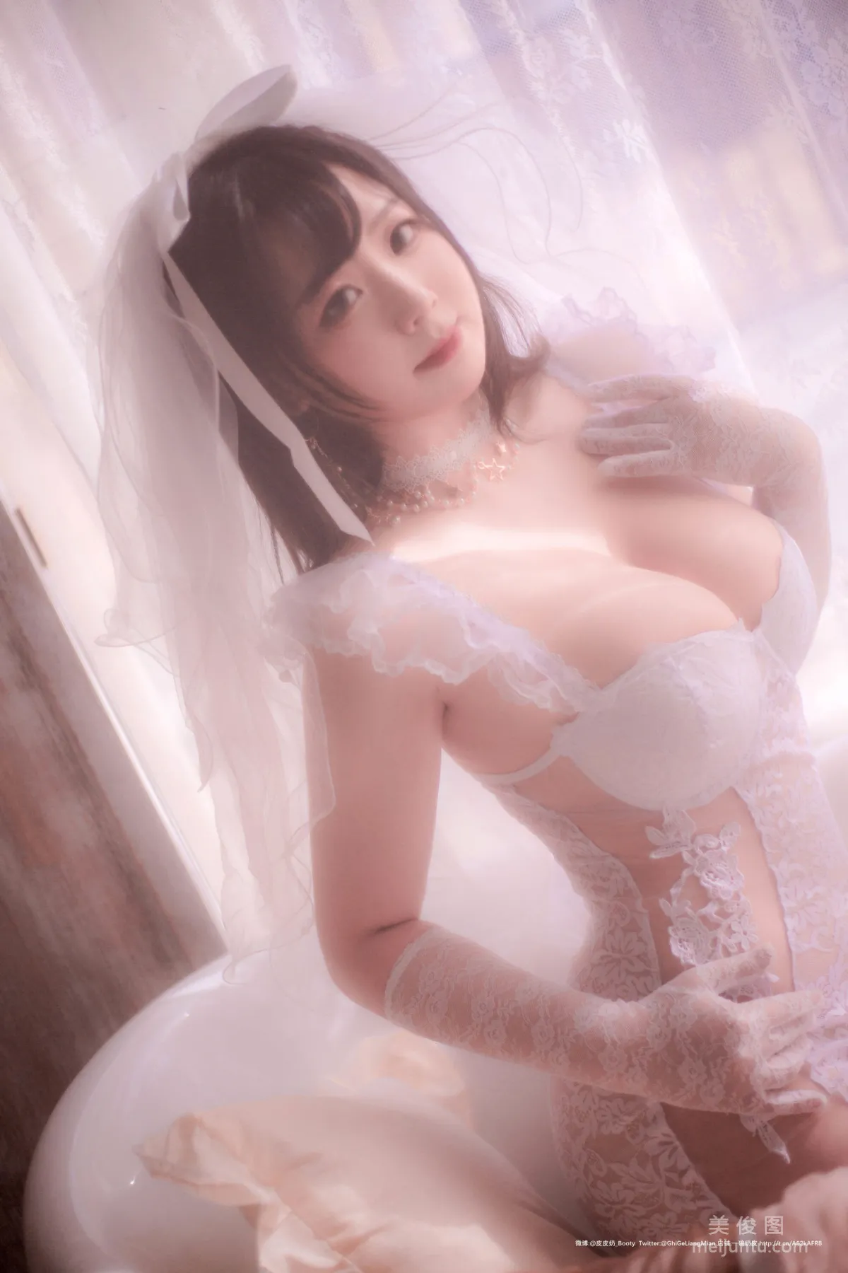 [Cosplay] Pipi Naike Keai Lela, Hazy Wedding Dress Photo Set photo 16