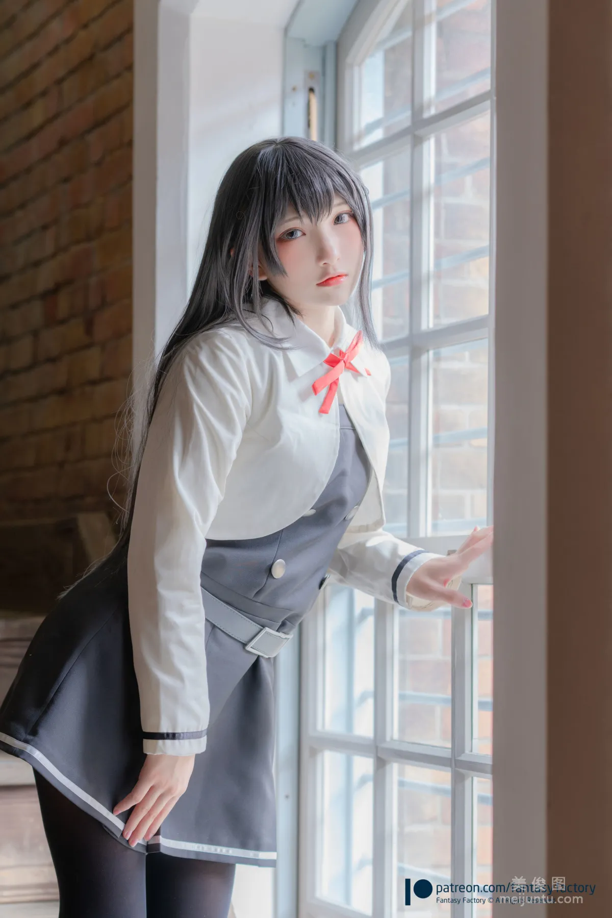 [Fantasy Factory] 小丁Cosplay 2020.01 《黑丝 和服 JK》 写真集8