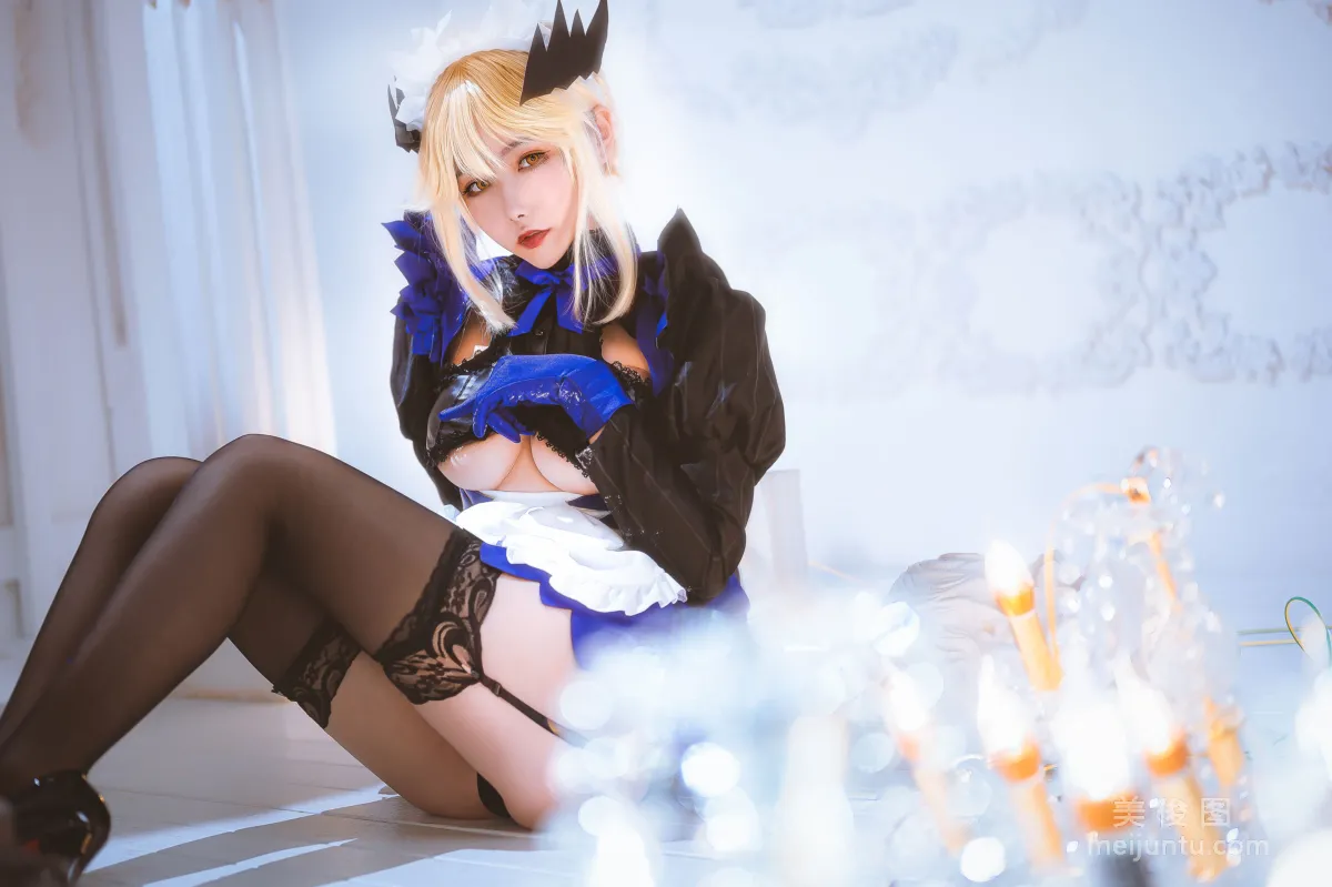 Weibo Girl Momoko Kuikui Black Gun Dull Maid Photo Set photo 19